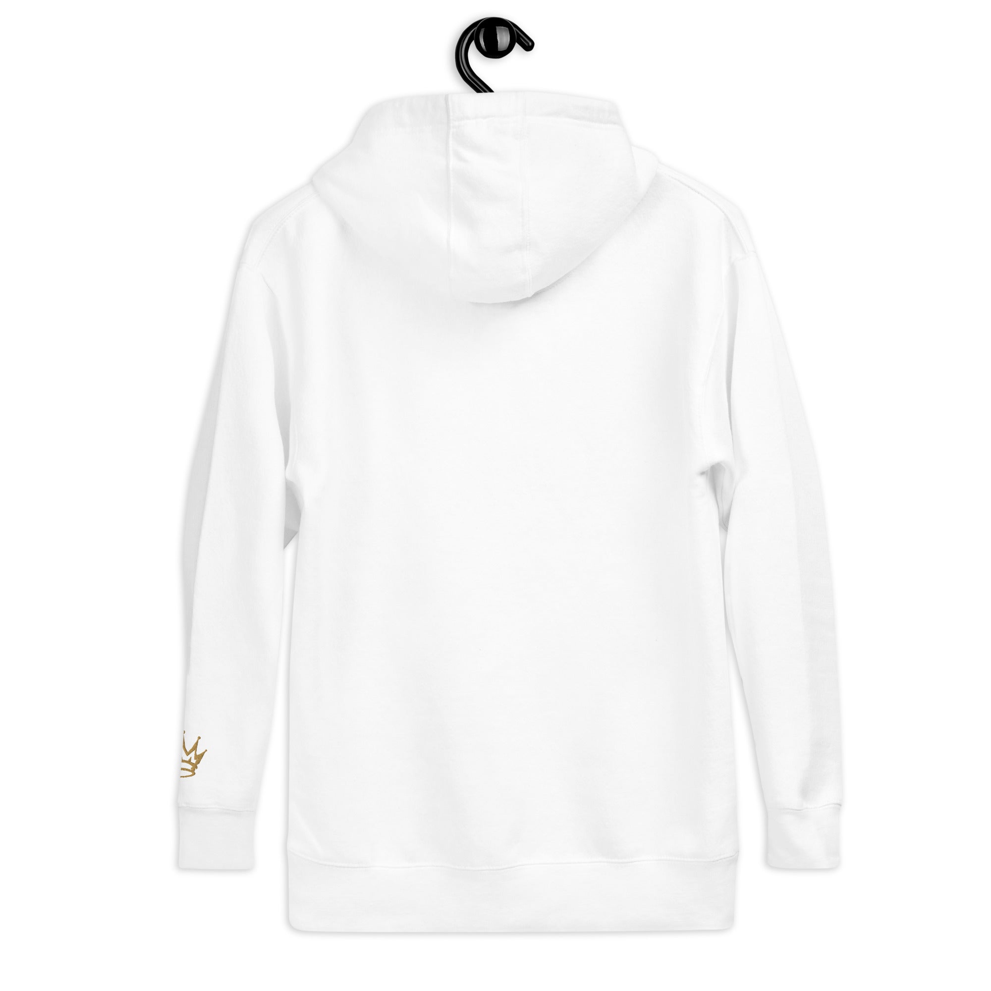 Hoodie Cristiano PDD - Logo Dorado Premium | Colección "Descendientes del Rey" | Sudadera Cristiana Bordada Unisex